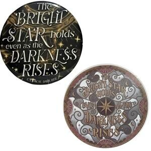 OwlCrate Dark Rise Magnet / Stained Glass Decal - C. S. Pacat Jun 2022/Feb 2024
